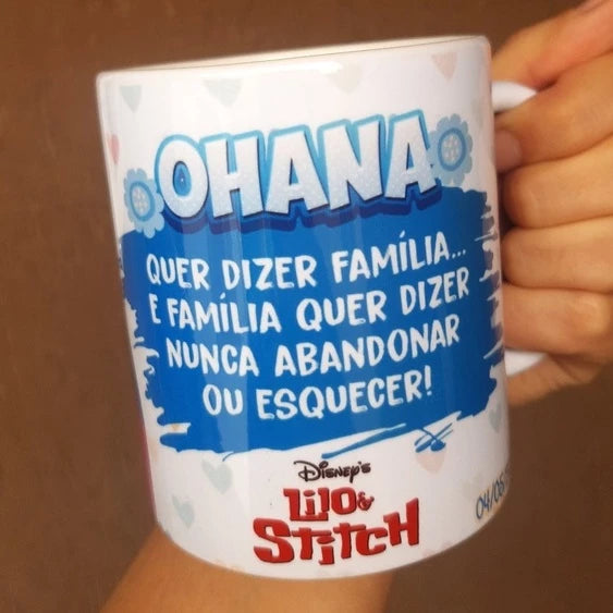 CANECA STITCH COM CAIXINHA PARA PRESENTE