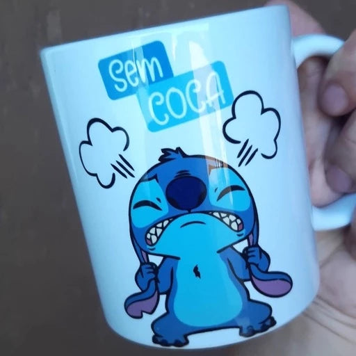 CANECA STITCH COM CAIXINHA PARA PRESENTE